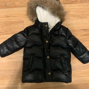 Toddler 18-24m black hooded winter puffer jacket old Navy